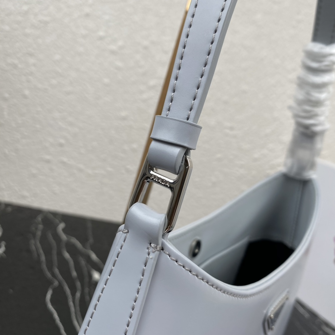 Prada 1BC499 Cleo Brushed Leather Shoulder Bags Size 27*22*6cm