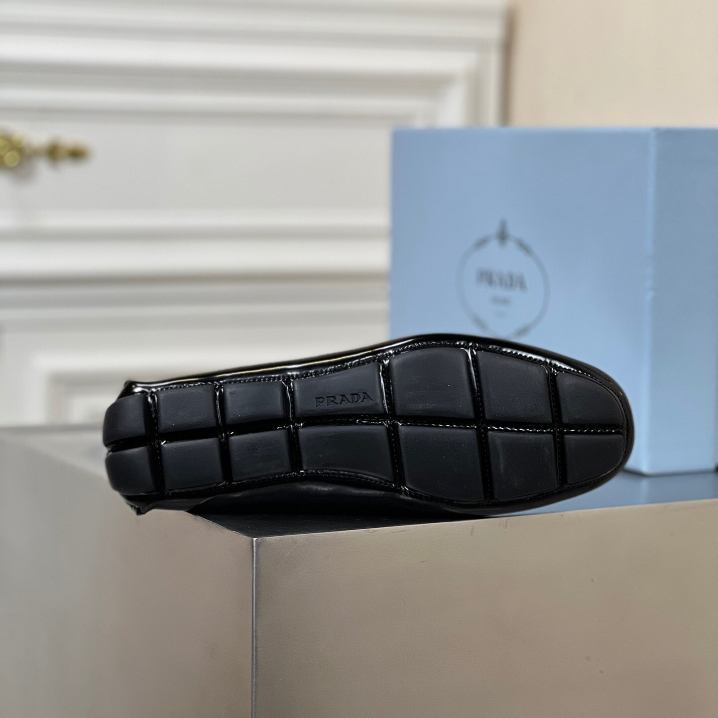 Prada Saffiano Leather Driver Loafers Size 39-45   5-Style