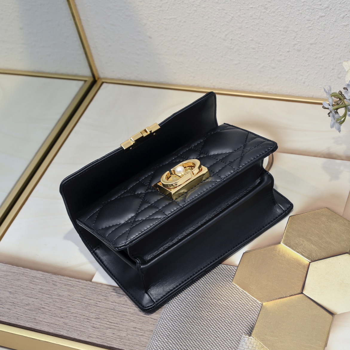 Dior Mini Dior Ange Women Shoulder Bags 20*12*5cm