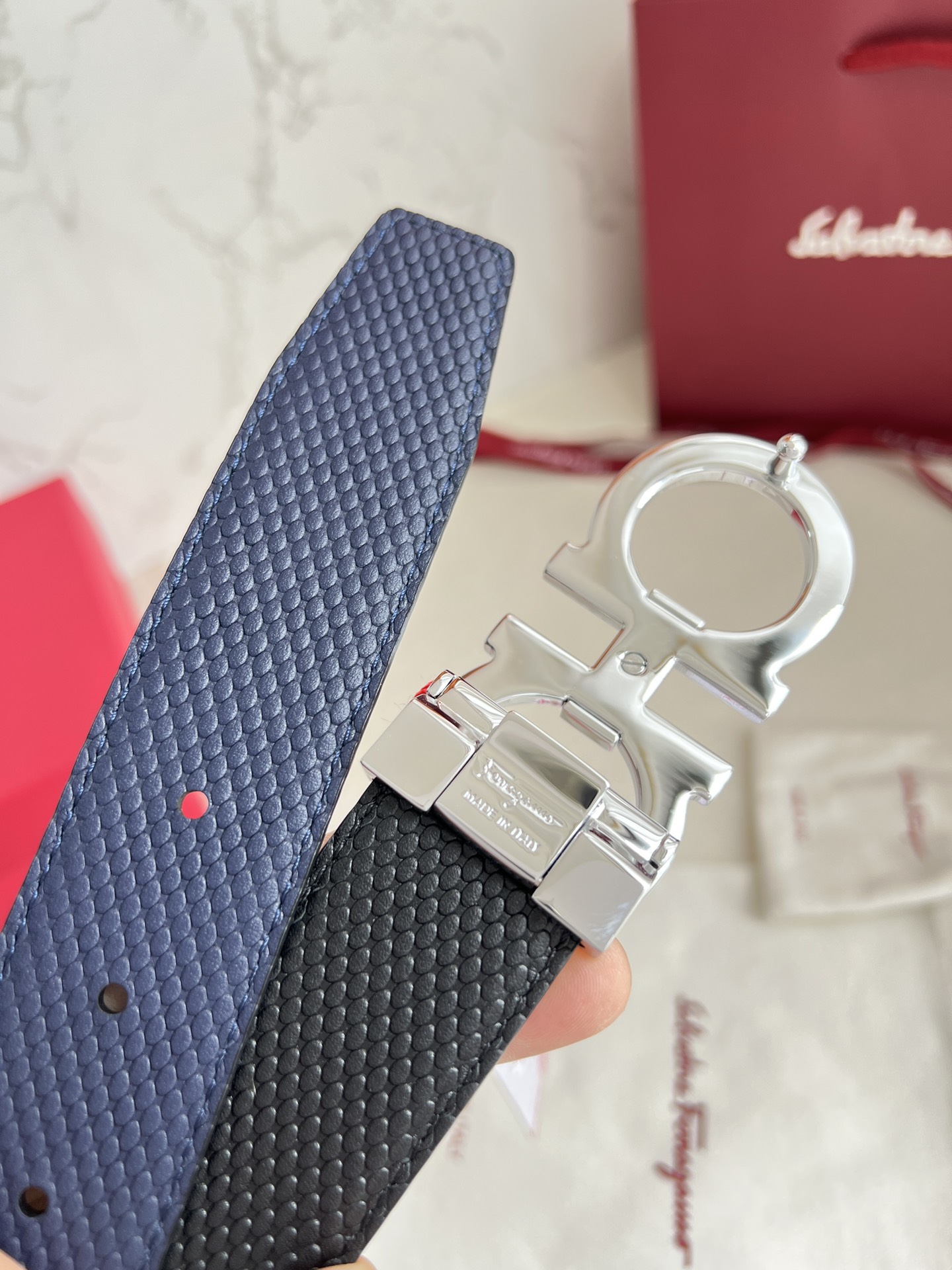 Ferragamo Men Belt Width 3.5cm