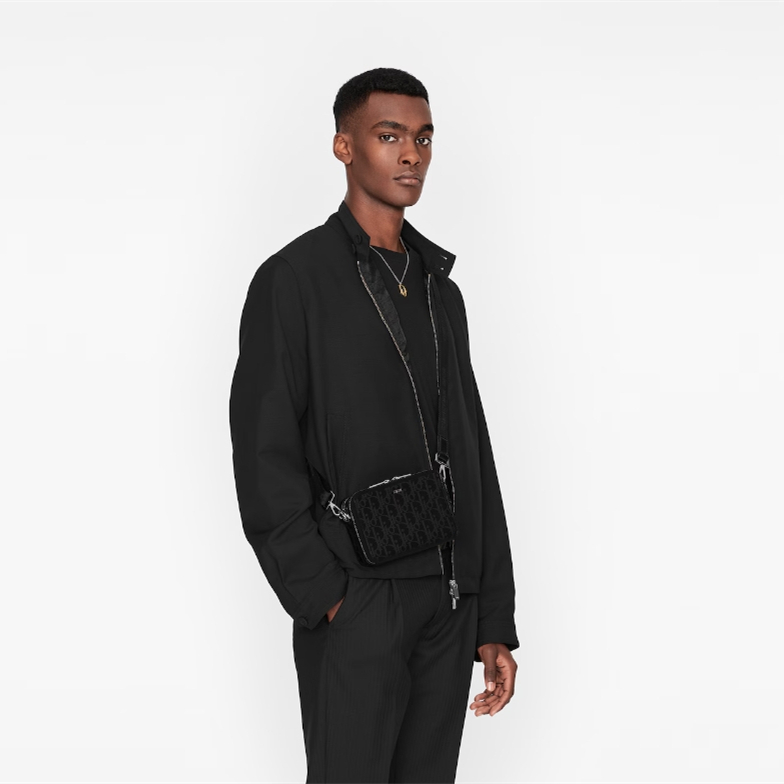 Dior Oblique Galaxy Men Shoulder Bags Size 17*12.5*5cm