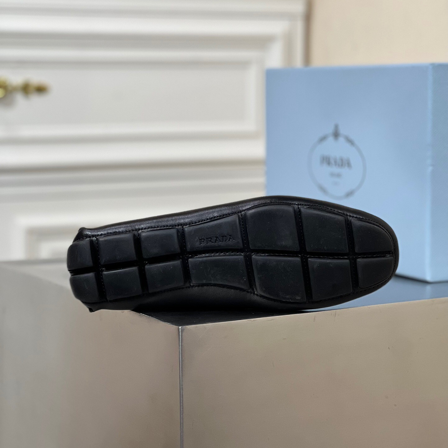 Prada Saffiano Leather Driver Loafers Size 39-45   5-Style