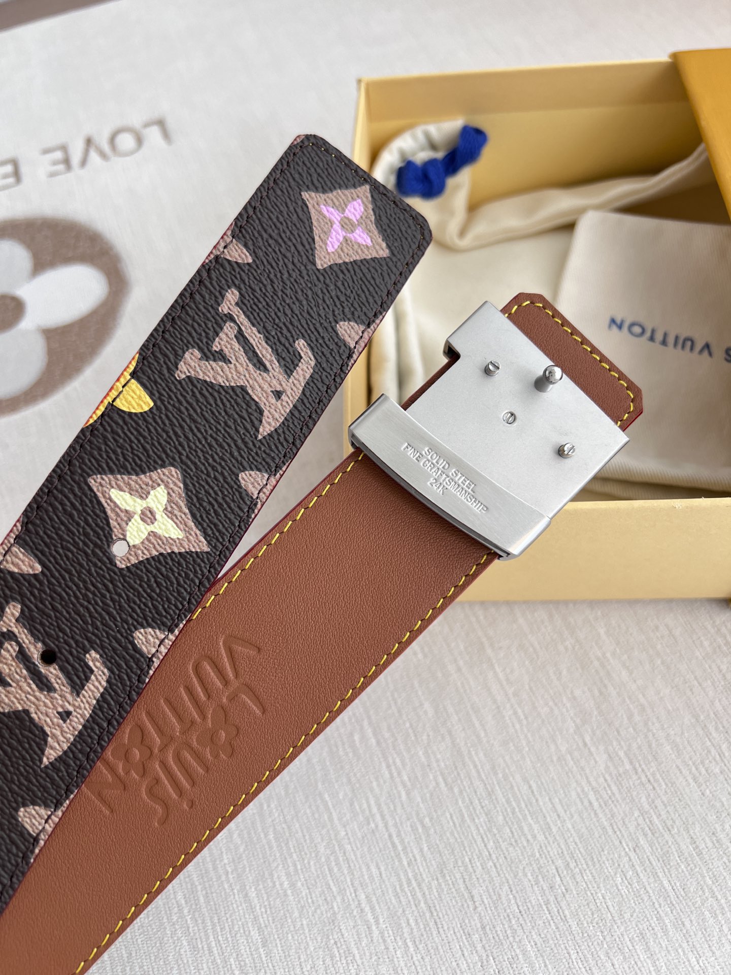 Louis Vuitton Men Belt Width 3.8cm