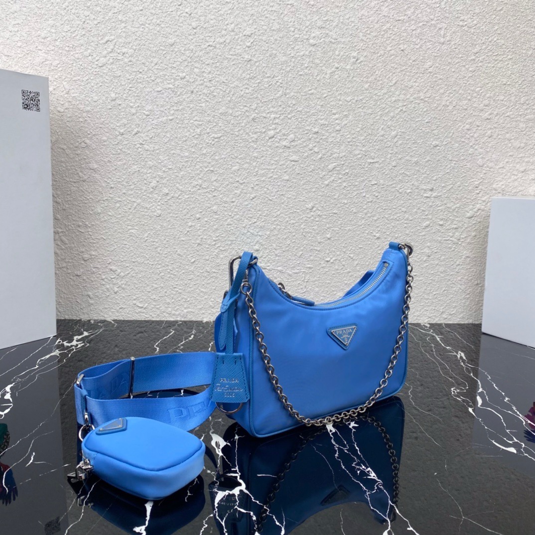 Prada 1BH204 Redition 2005 Women Bags Canvas 22*12*6cm