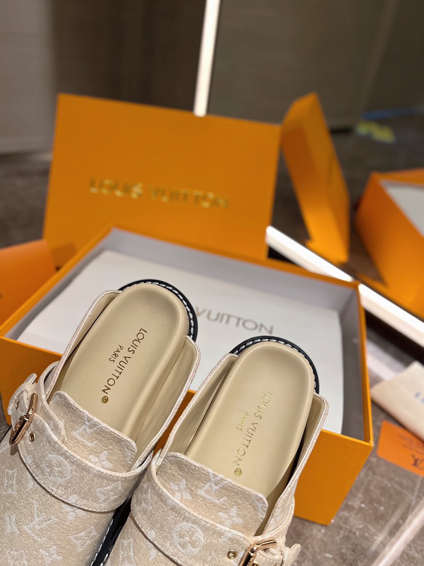 Louis Vuitton Pool Pillow Flat Comfort Slippers Size 36-46