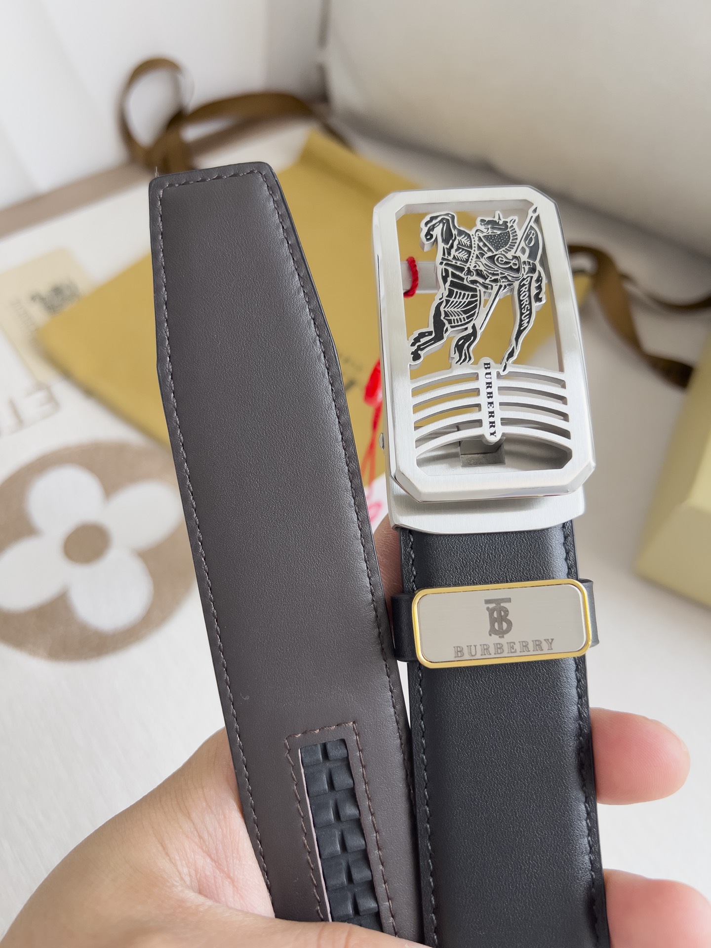 Burberry Men Belt Width 3.5cm