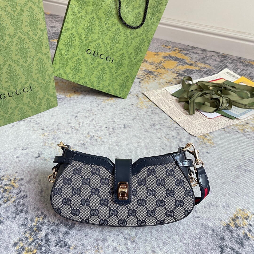 Gucci GG 786015 Moon side Women Shoulder Bags Size 24*12*5cm