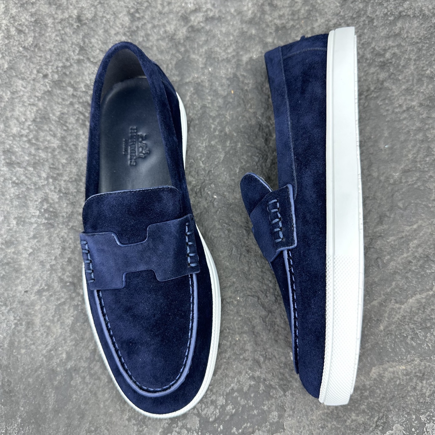 Hermes Job Unisex Loafers Size 35-46