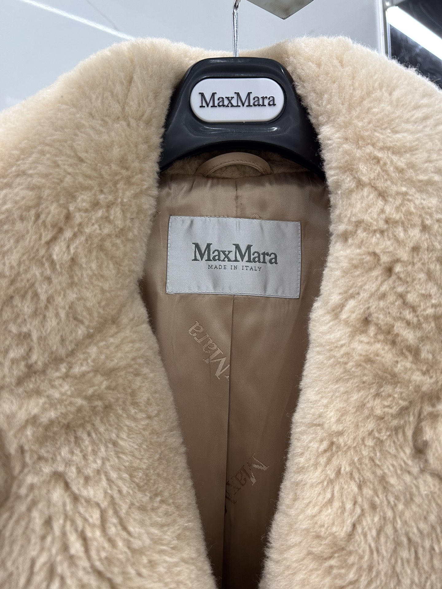 Max Mara Teddy fur long coat Size XS-M