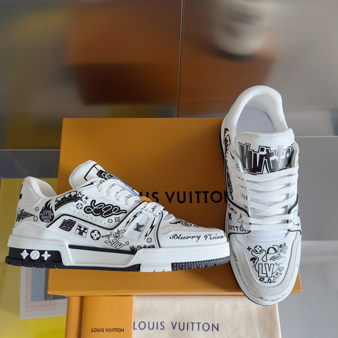 Louis Vuitton 2024New LV Trainer Sneaker Size 40-46