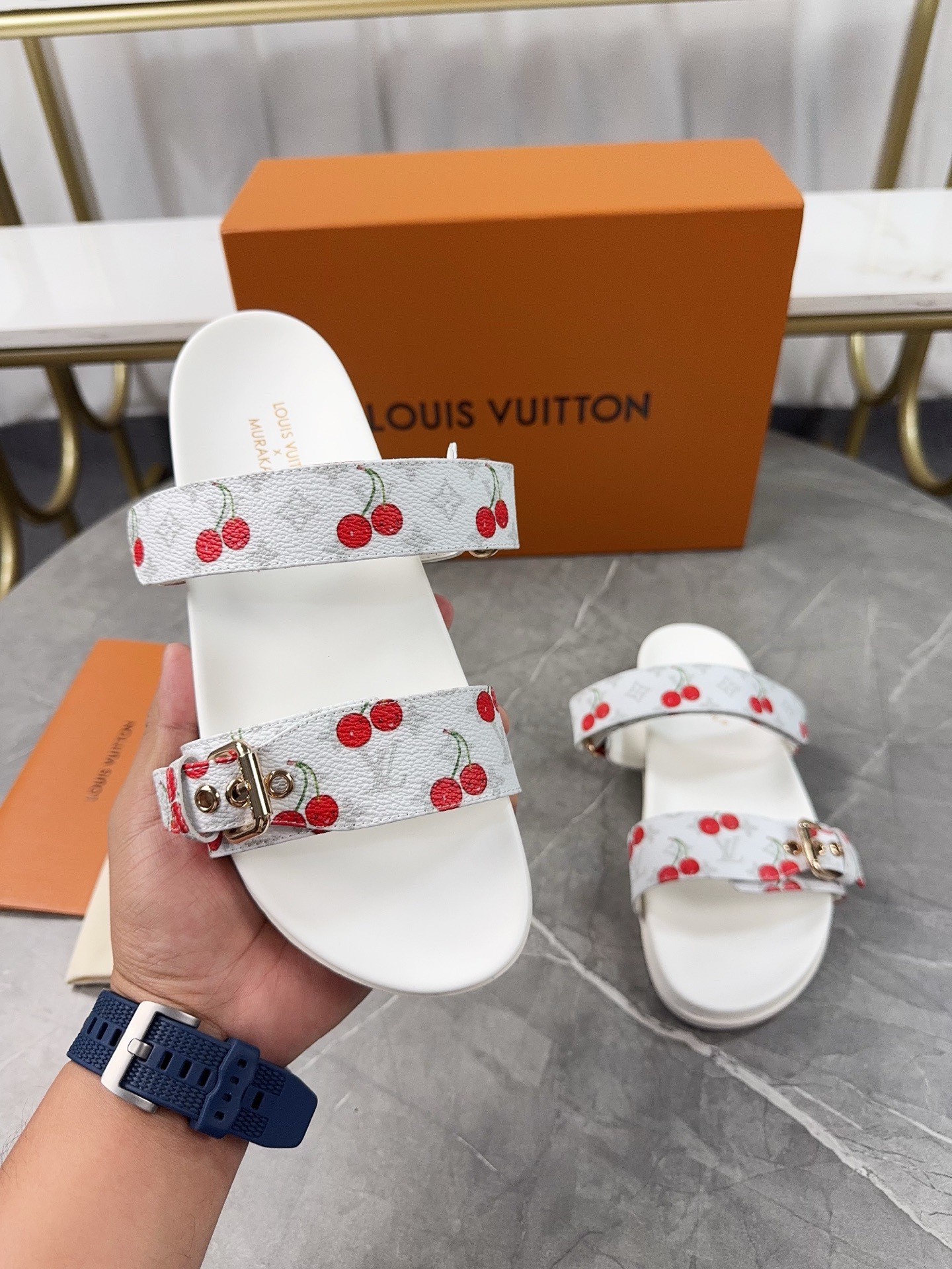 Louis Vuitton Pool Pillow Flat Comfort Slippers Size 36-46