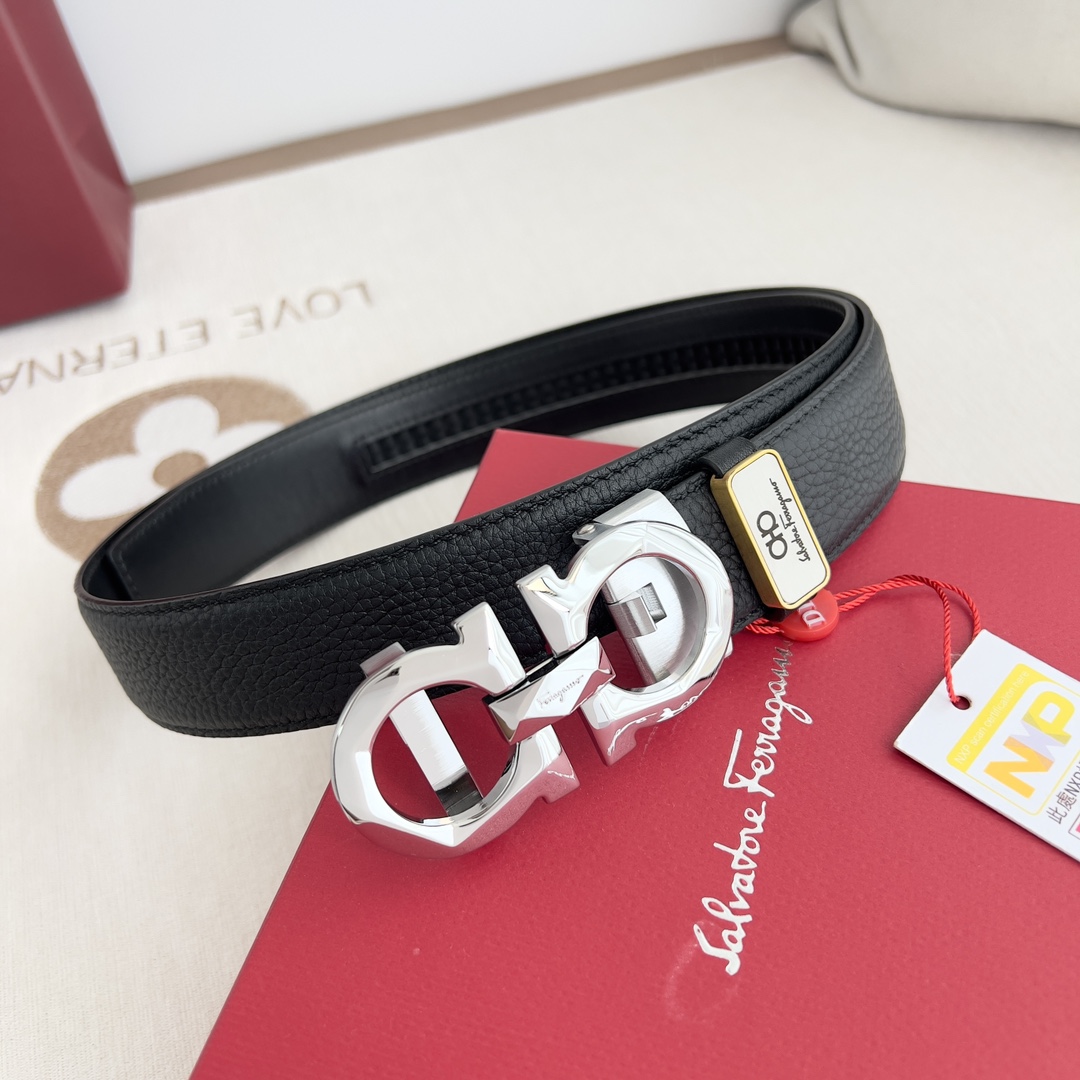 Ferragamo Men Belt Width 3.5cm