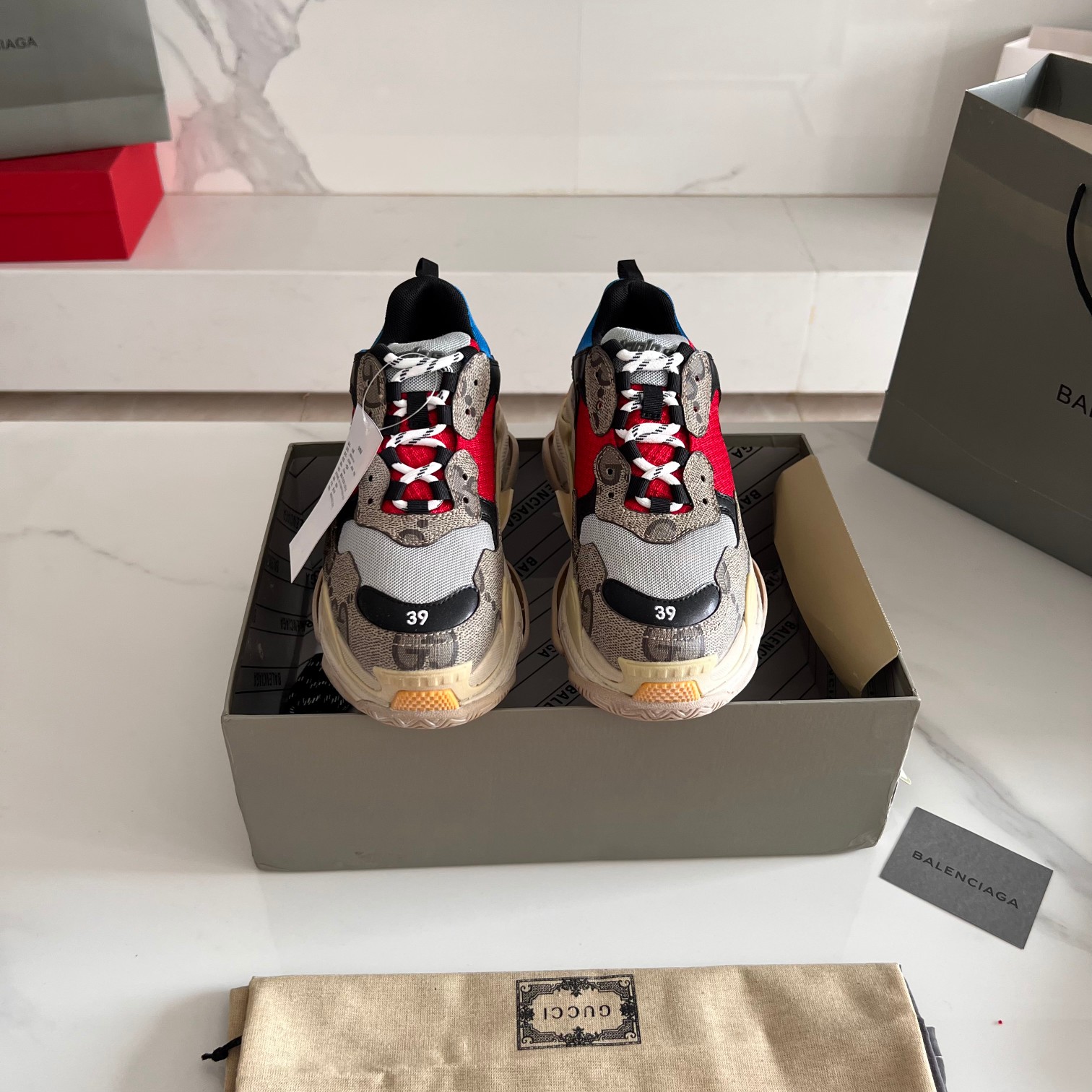 Balenciaga & Gucci Triple S Sneaker Unisex Size 35-45