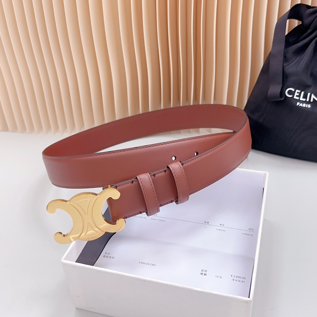 Celine Women Belt Width 3.4cm