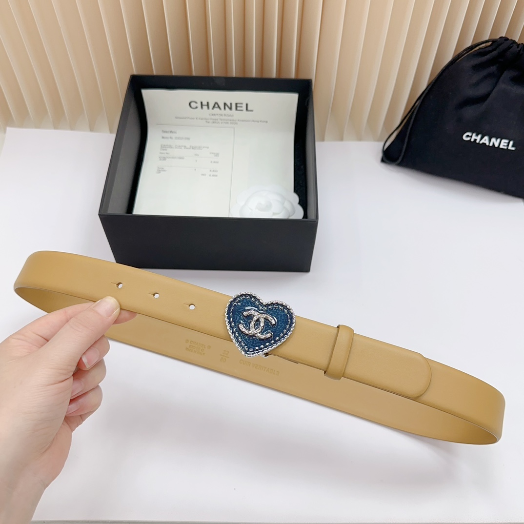 Chanel Women Belt Width 3cm