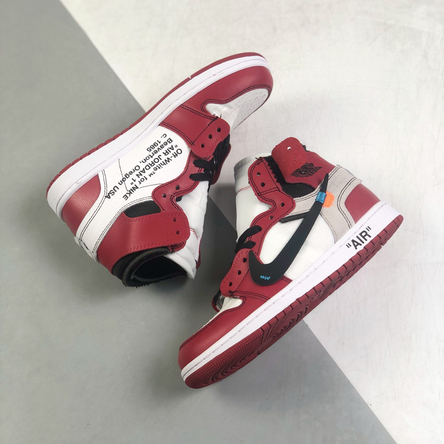 Nike Air Jordan 1 x OFF White High Top Sneakers Shoes Gr. 36-46