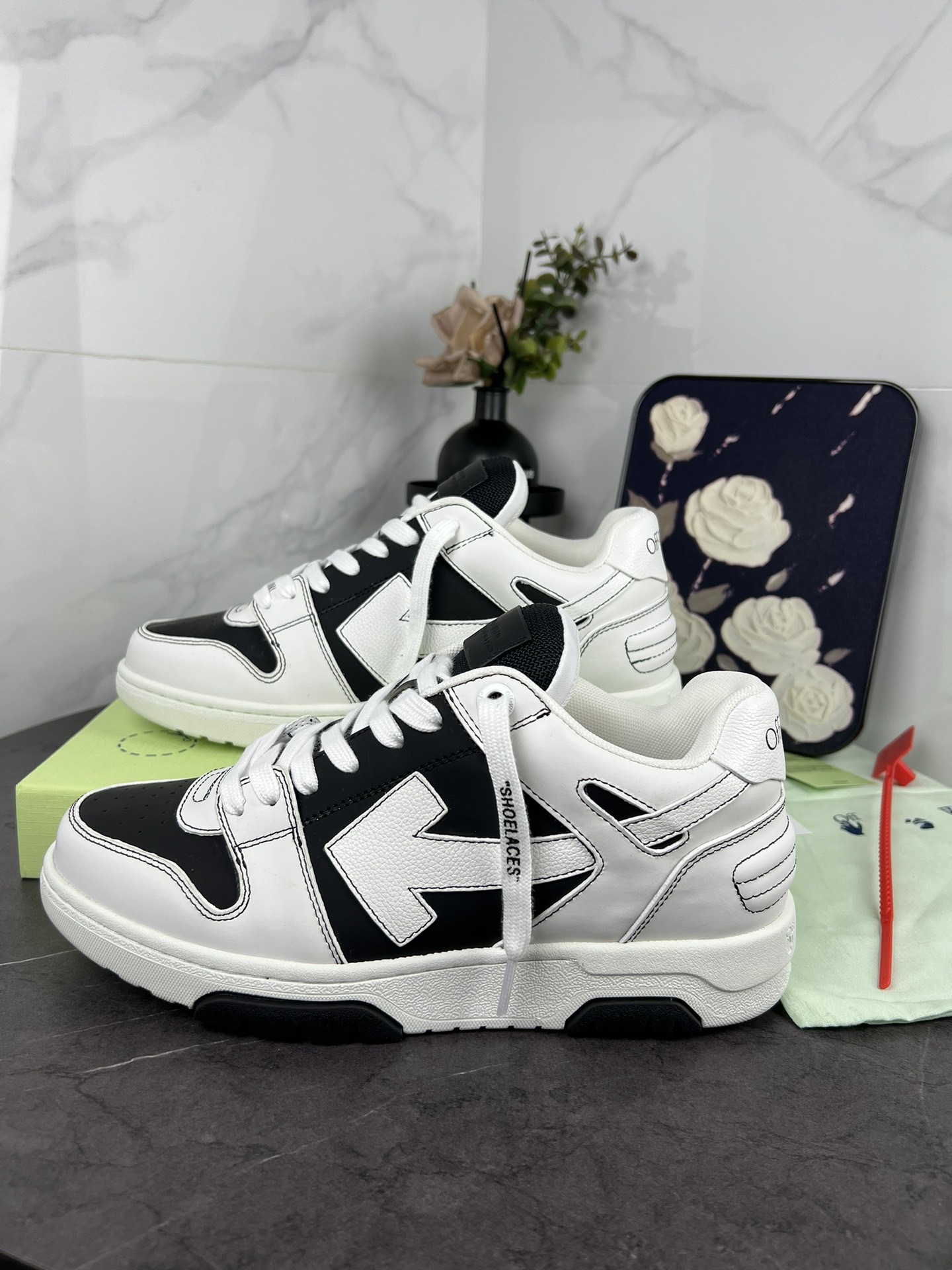 OFF White Out of Office Calf Leather Sneaker Size 36-46