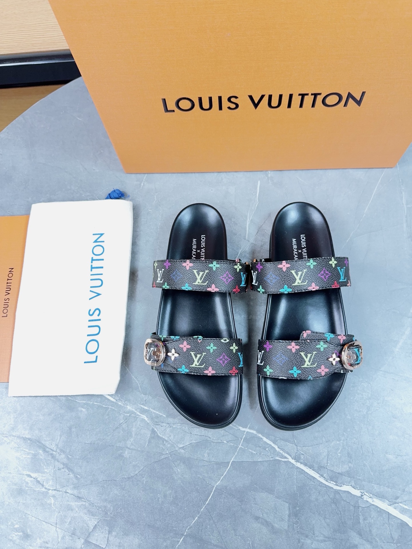 Louis Vuitton Pool Pillow Flat Comfort Slippers Size 36-46