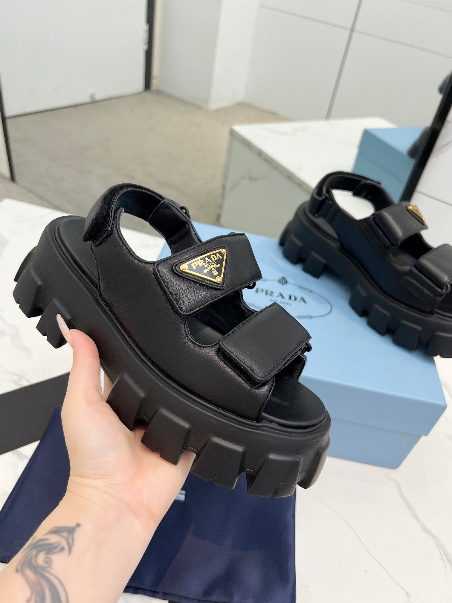 Prada 2024 New Monolith sandals Size 36-41