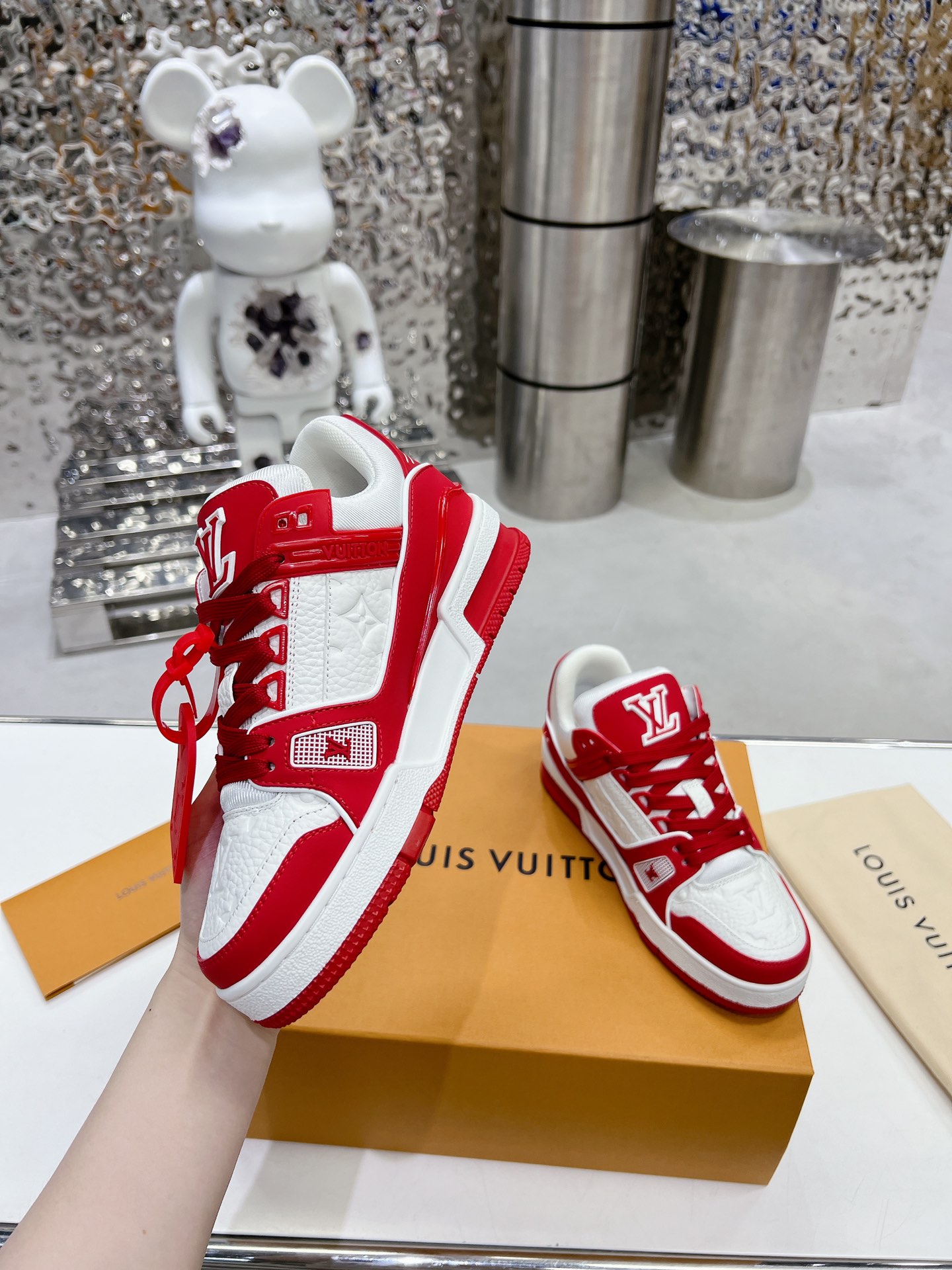 Louis Vuitton Trainer Monogram denim Sneaker Size 36-46