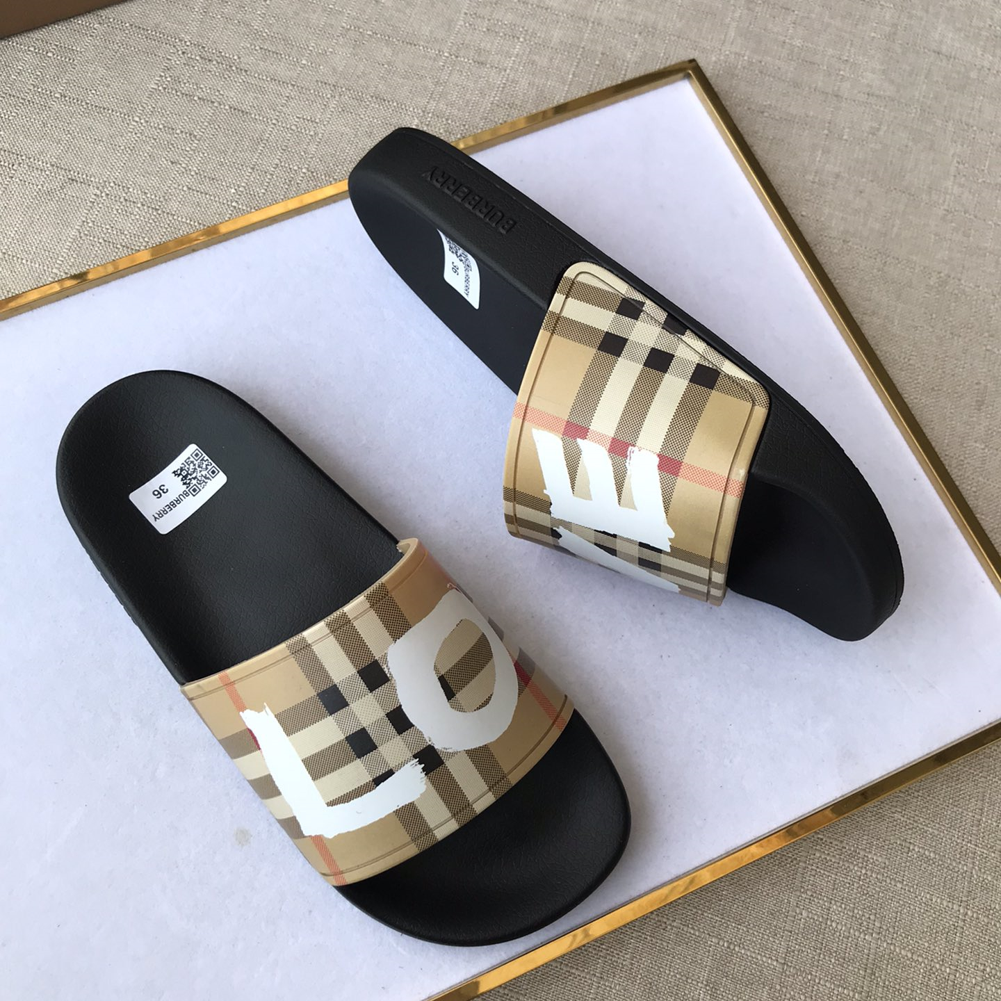 Burberry Mens Women Sandals Gr. 36-46