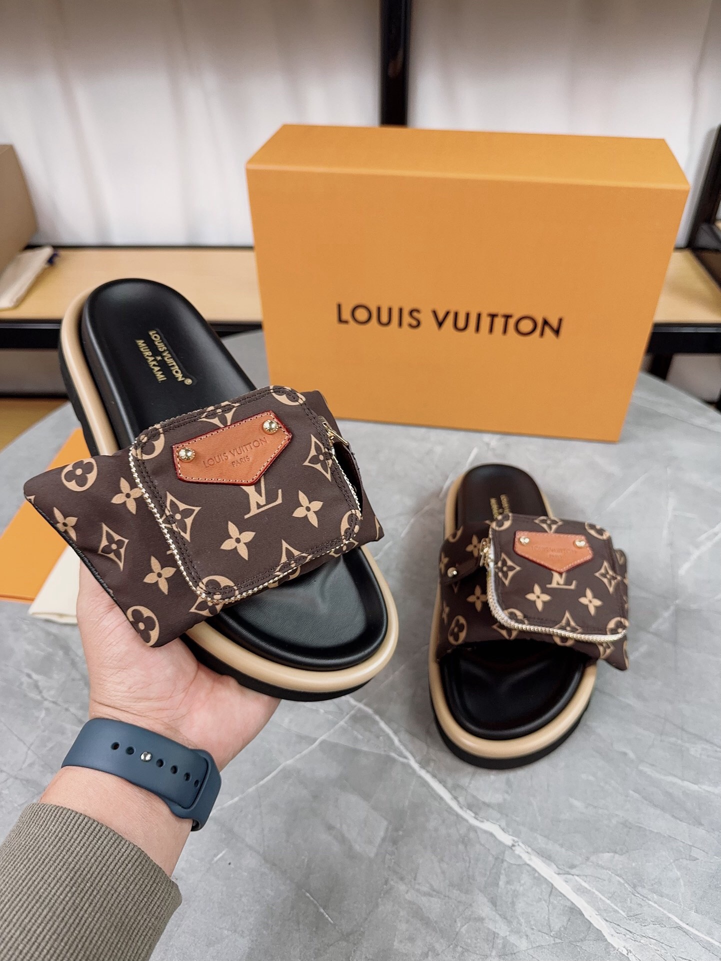 Louis Vuitton Pool Pillow Flat Comfort Slippers Size 36-46