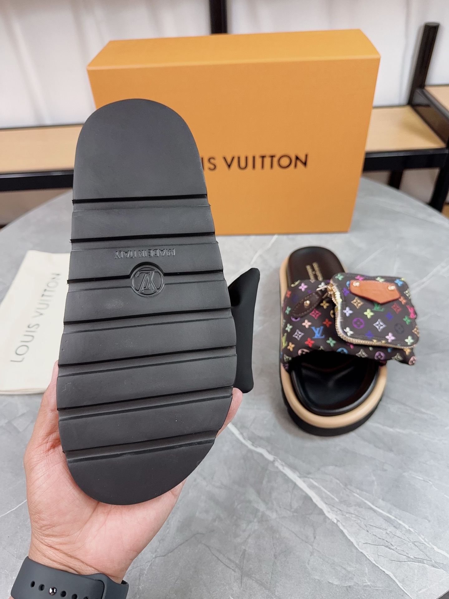 Louis Vuitton Pool Pillow Flat Comfort Slippers Size 36-46