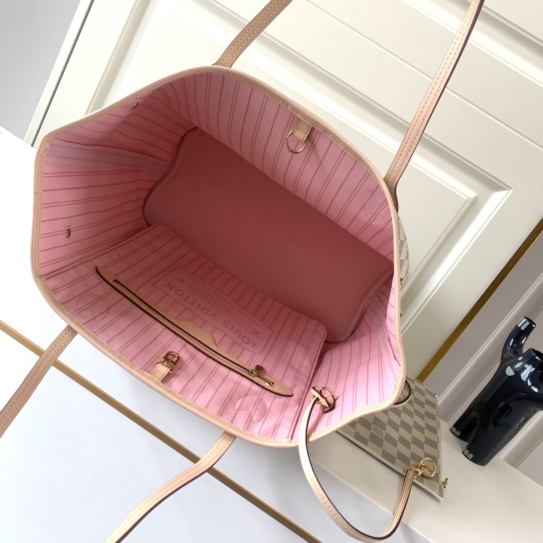 Louis Vuitton N41605 Neverfull Women Bags Pink Size 32*29*17cm