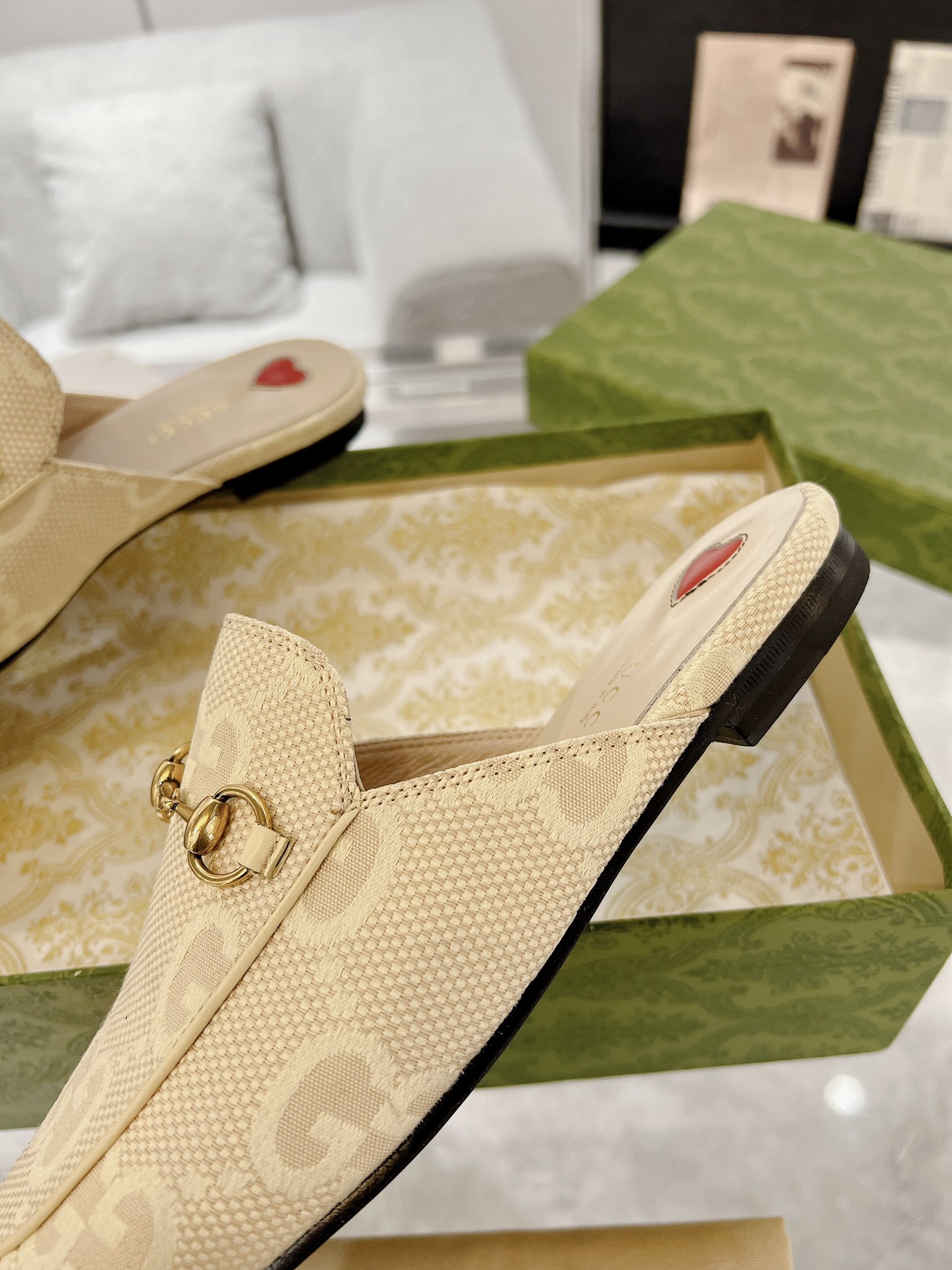 Gucci Princetown GG Slippers Size 35-41