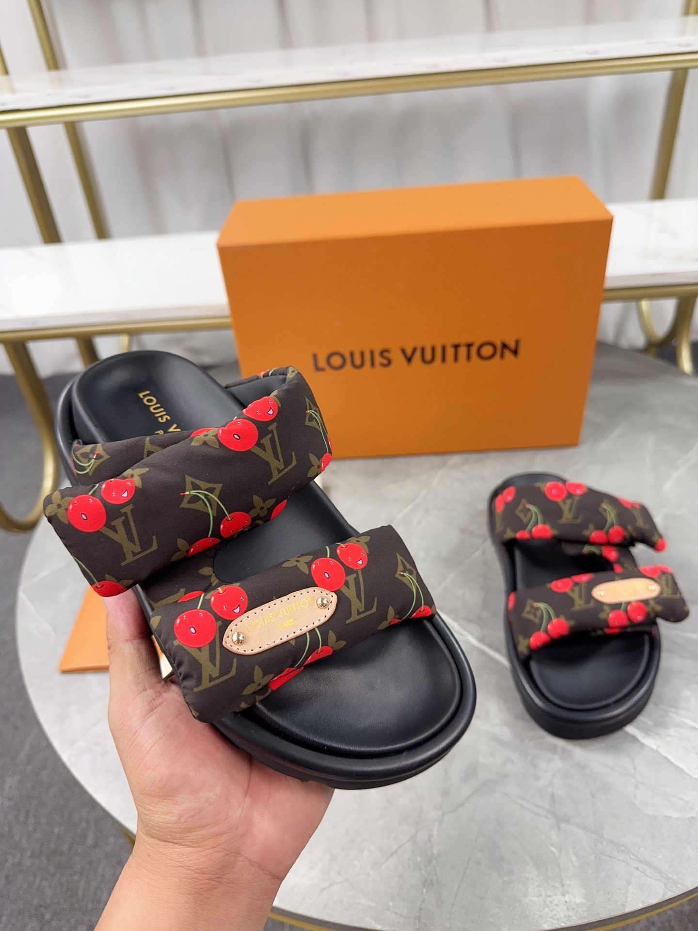 Louis Vuitton Pool Pillow Flat Comfort Slippers Size 36-46