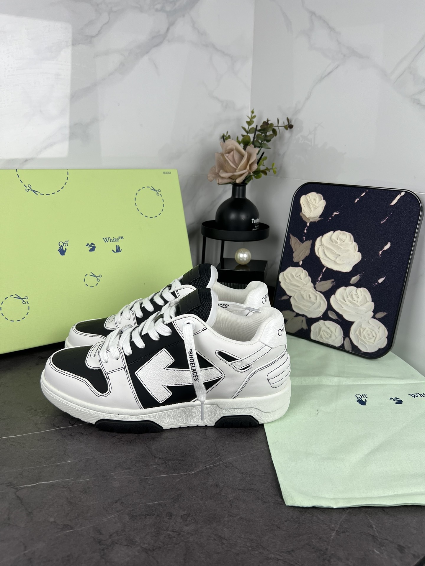 OFF White Out of Office Calf Leather Sneaker Size 36-46