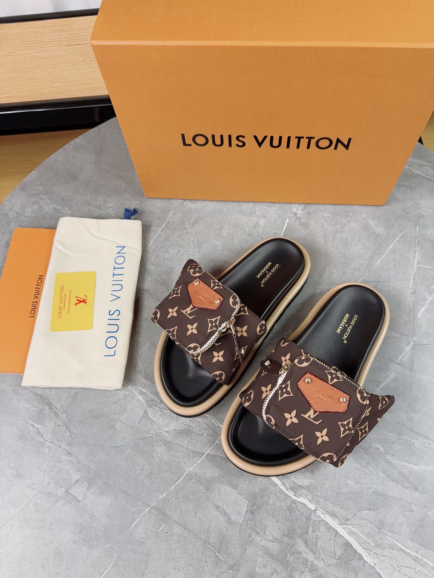 Louis Vuitton Pool Pillow Flat Comfort Slippers Size 36-46