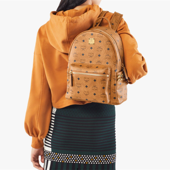 MCM Stark Side Studs Backpack in Visetos 4-Size