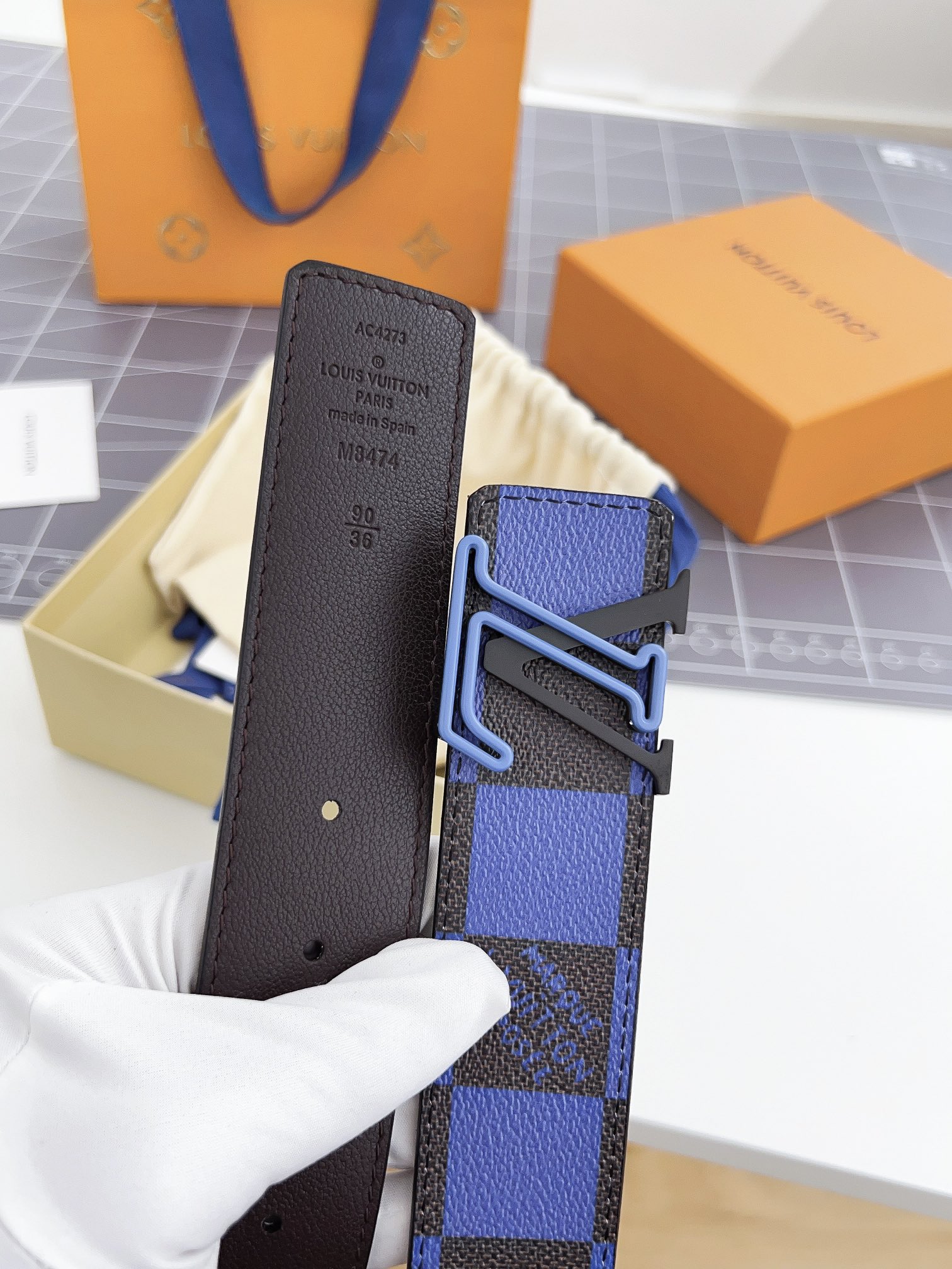 Louis Vuitton Men Belt Width 4cm