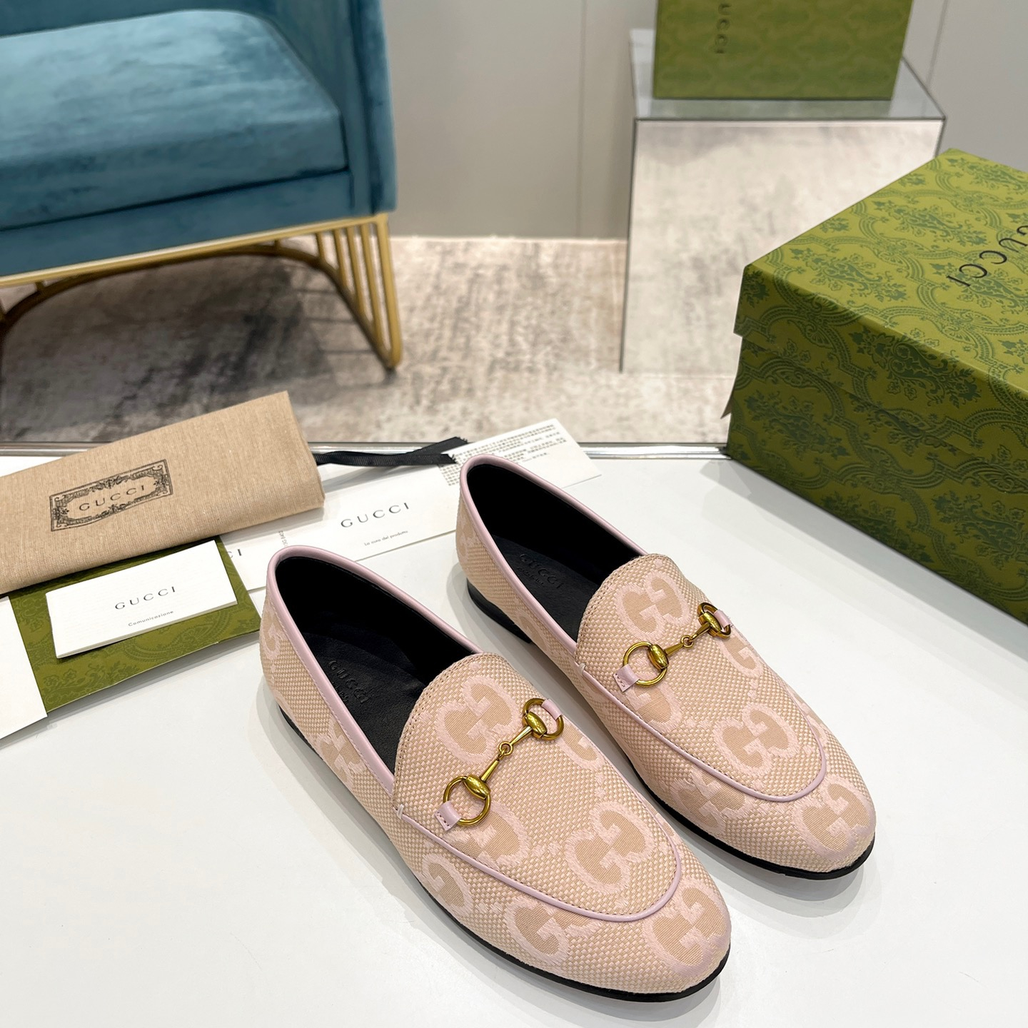 Gucci Jordaan GG Flora Loafers Size 35-41 5-Color