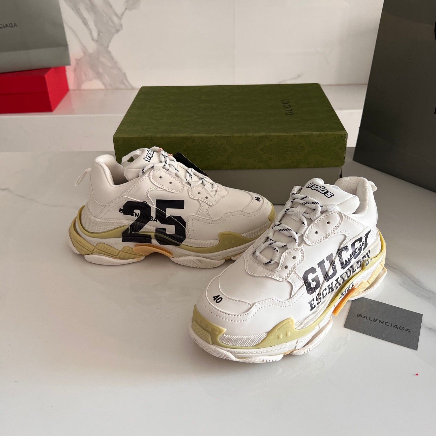 Balenciaga & Gucci Triple S Sneaker Unisex Size 35-45