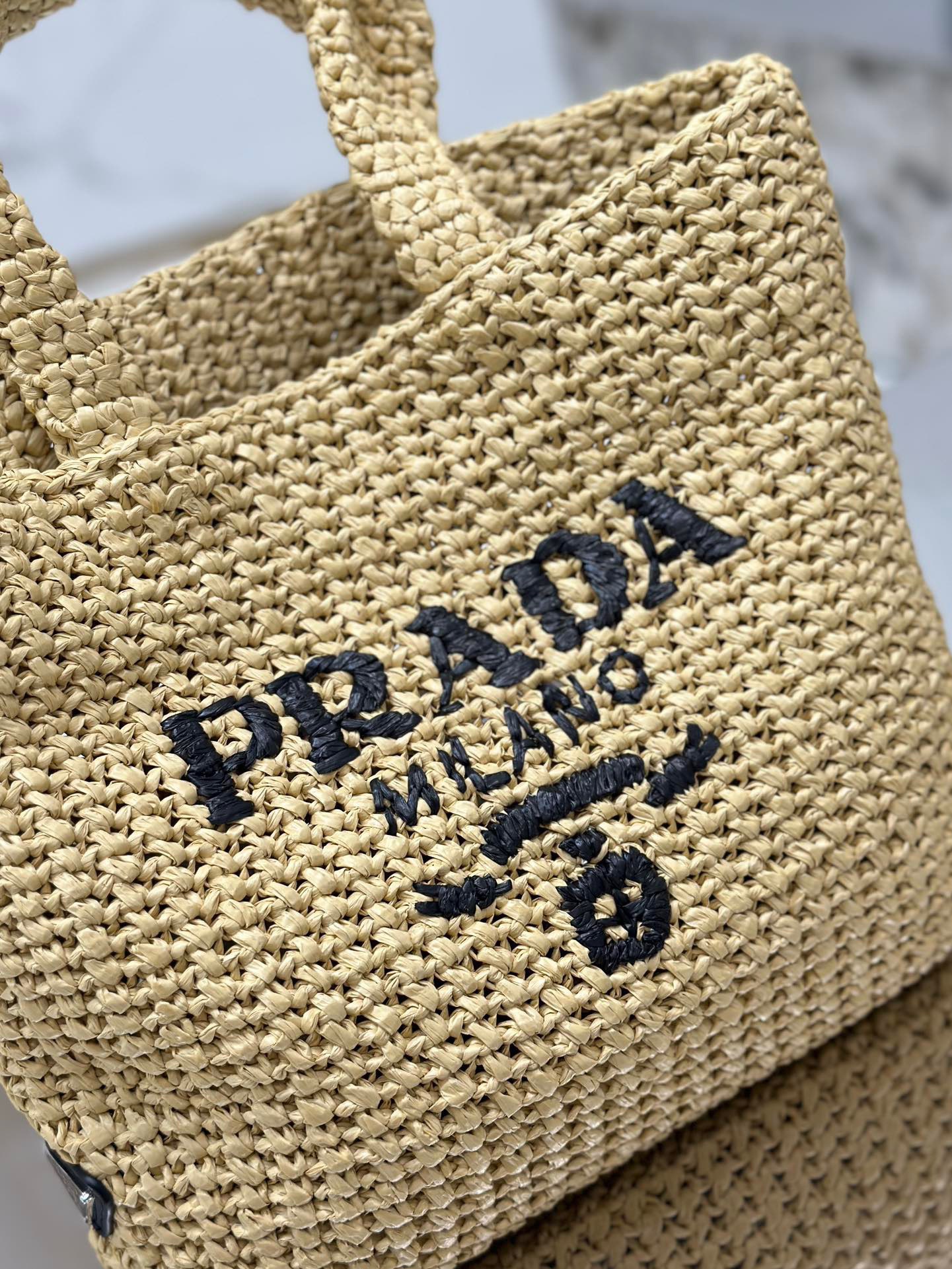 Prada 1BG422 Small crochet tote Bag Size 24*24*8cm