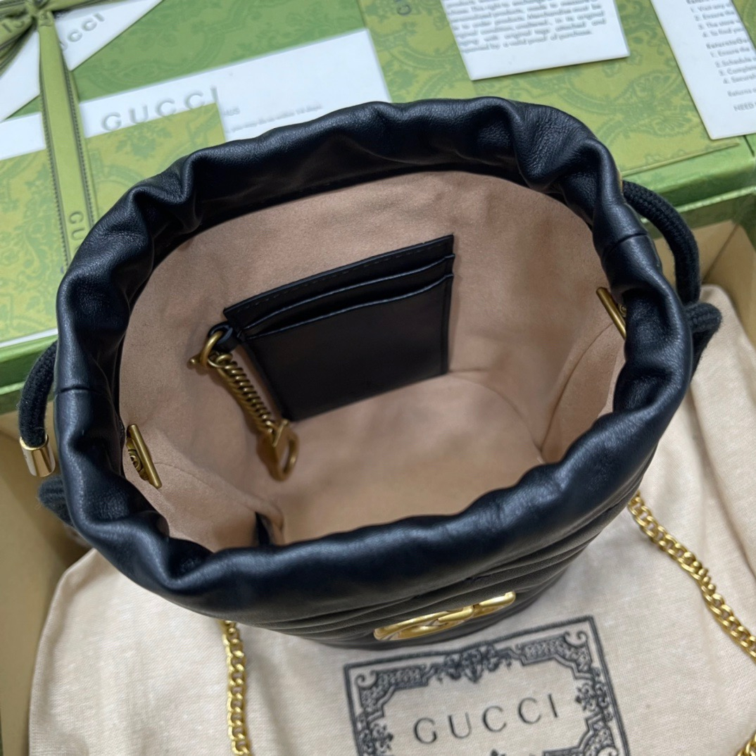 Gucci GG Marmont Bucket Bags For Women Size 17*13cm