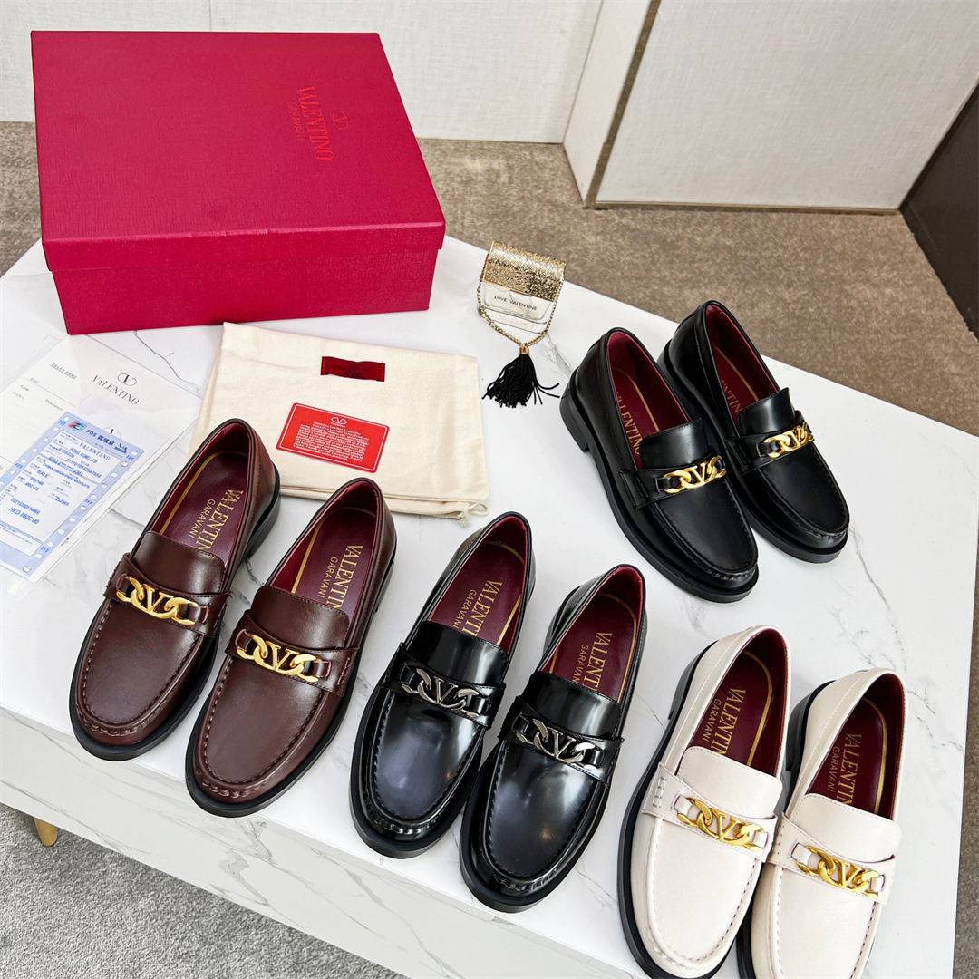 Valentino Volgo Chain Loafer Size 36-45   4-Color