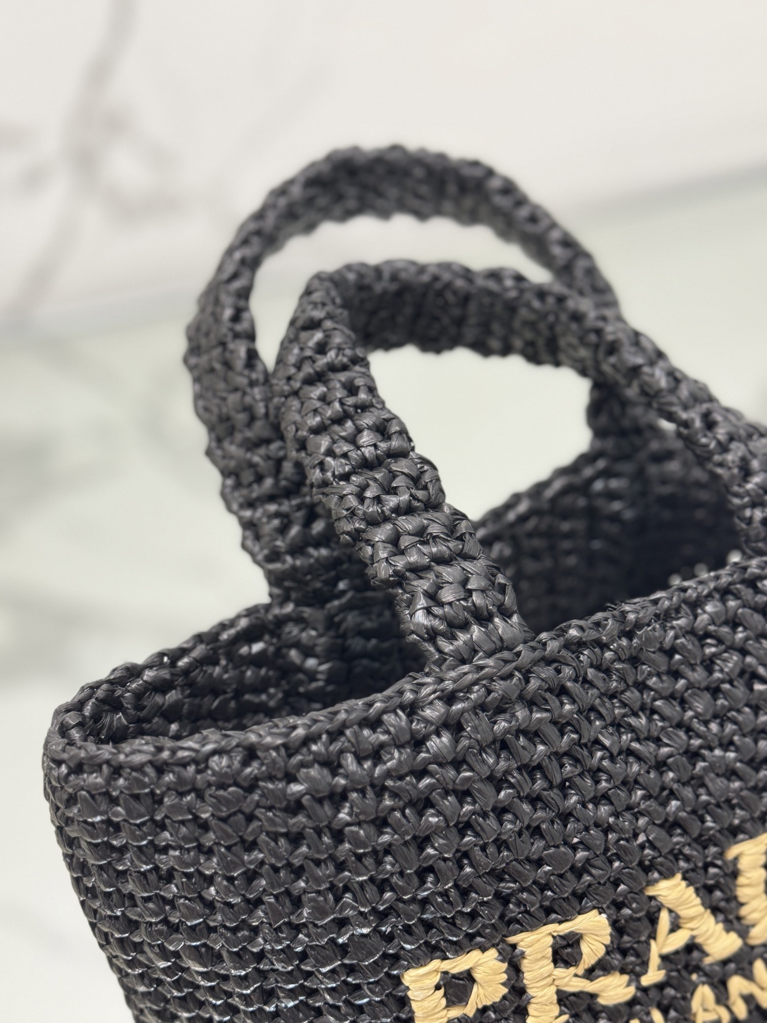 Prada 1BG422 Small crochet tote Bag Size 24*24*8cm