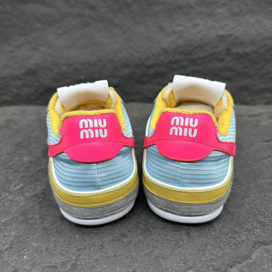 MiuMiu Suede leather and fabric Sneaker Size 35-40