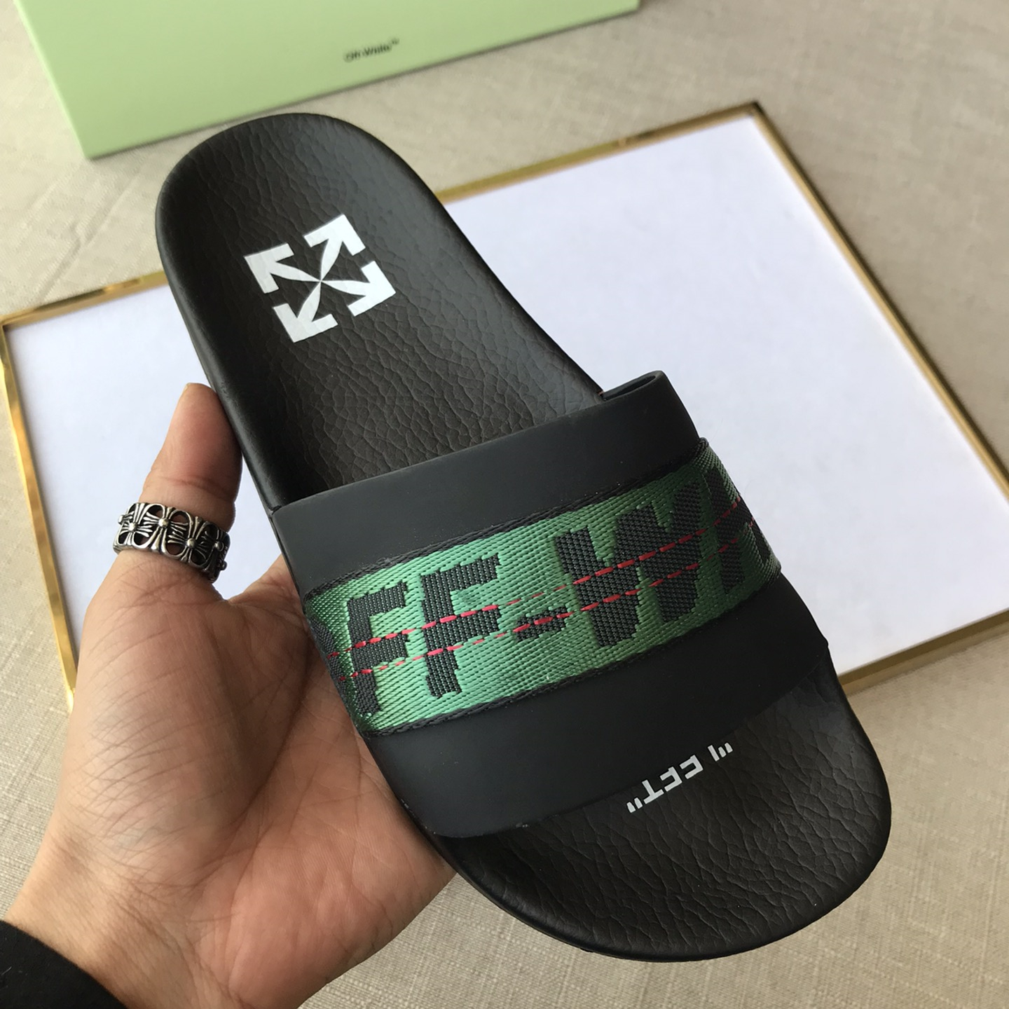 OFF White Mens Women Sandals Gr. 36-46