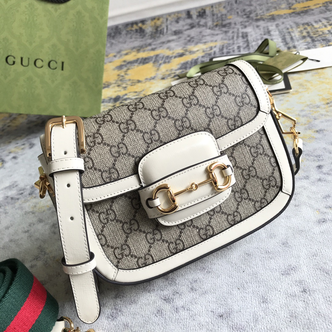 Gucci GG Horsebit 1955 Women Shoulder Bags Size 25*18*8cm