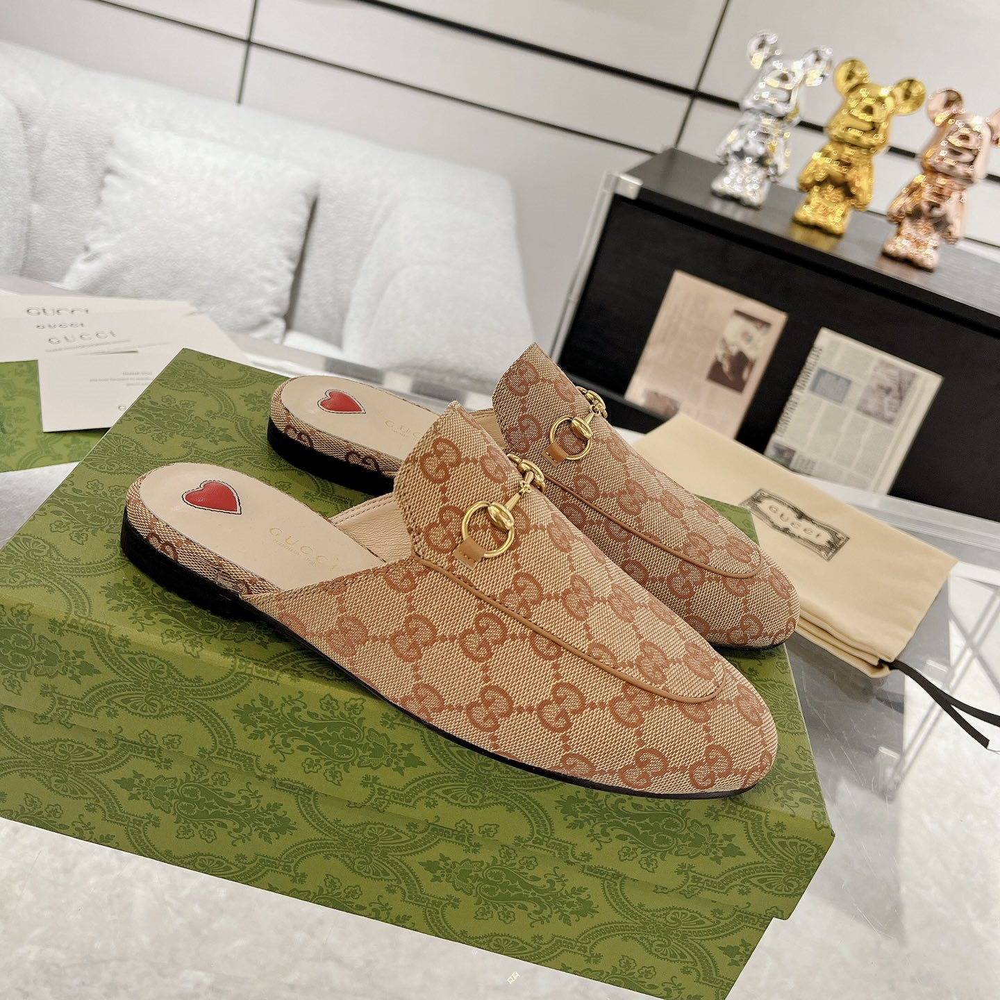 Gucci Princetown GG Slippers Size 35-41