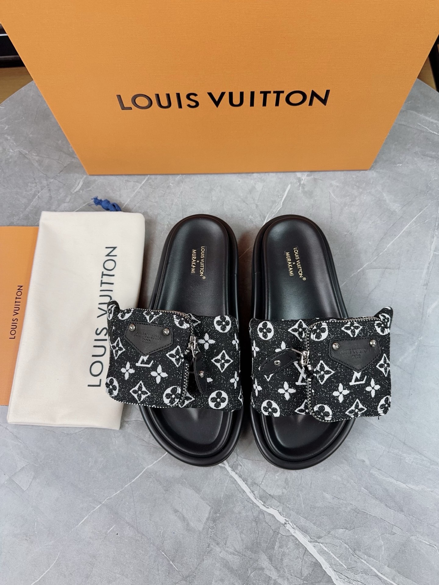 Louis Vuitton Pool Pillow Flat Comfort Slippers Size 36-46