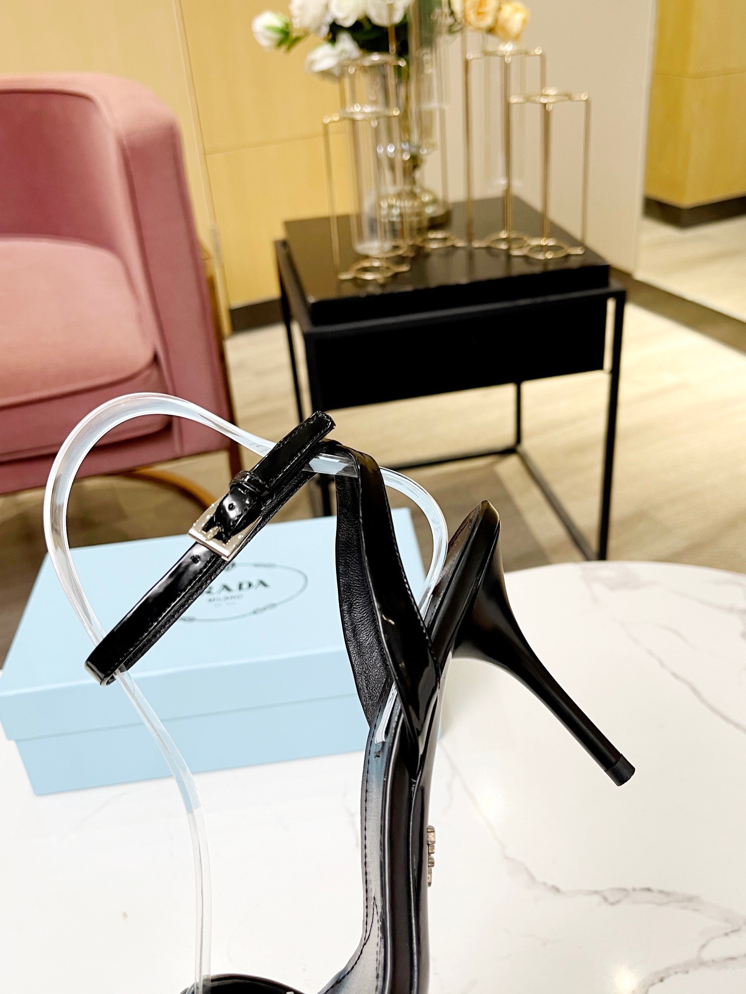 Prada Brushed Leather Slingback Pumps Size 35-41