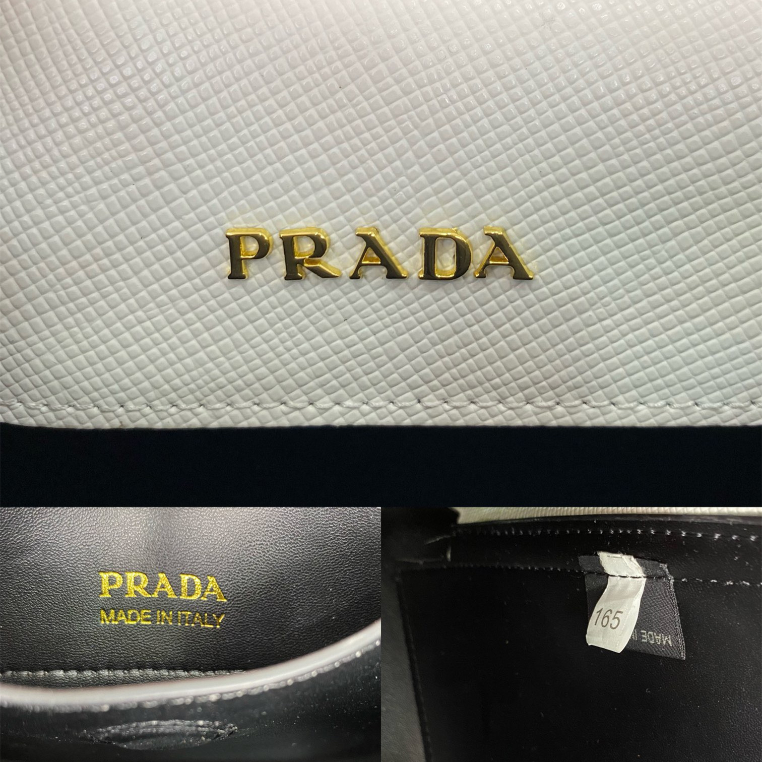 Prada 1BG443 Double Saffiano Leather Bags Size 25*18.5*12.5cm