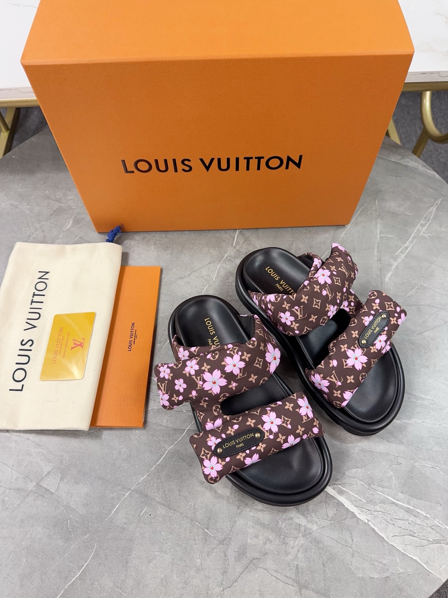Louis Vuitton Pool Pillow Flat Comfort Slippers Size 36-46
