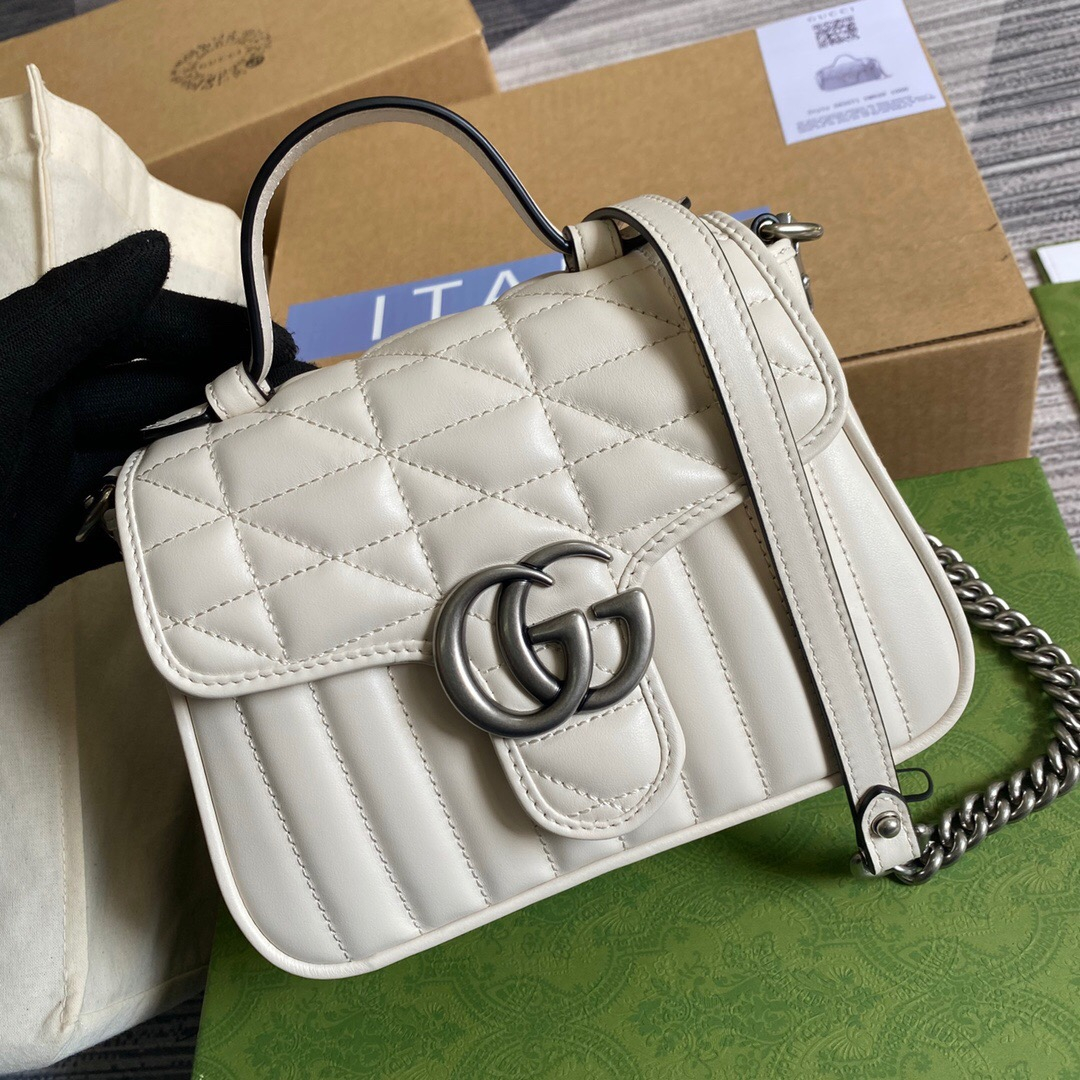 Gucci GG Marmont Top Handle Bags for Women Size 21*15.5*8cm