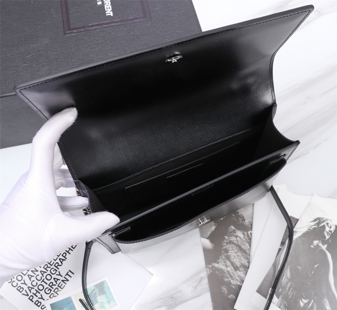 YSL Medium Sunset Women Shoulder Bags Size 25*18*5cm